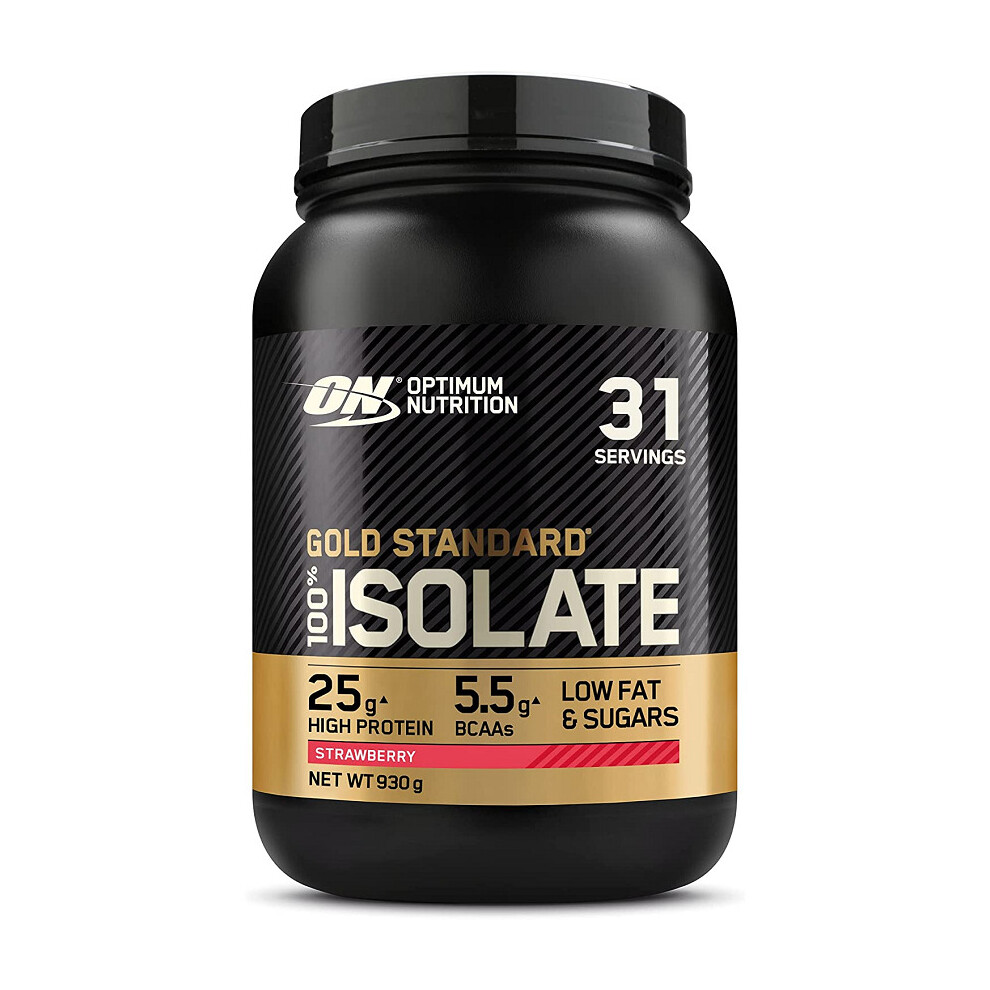 Optimum Nutrition ON Gold Standard 100% Isolate Whey Protein Strawberry 930g Best Before End November 2022