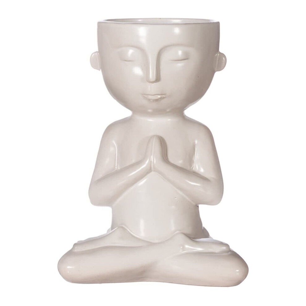 Home Yoga Namaste Large Indoor Outdoor Pot Garden Flowers Planter Gift