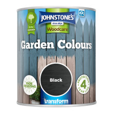 Johnstones Woodcare Garden Colours Paint 1.0l Black