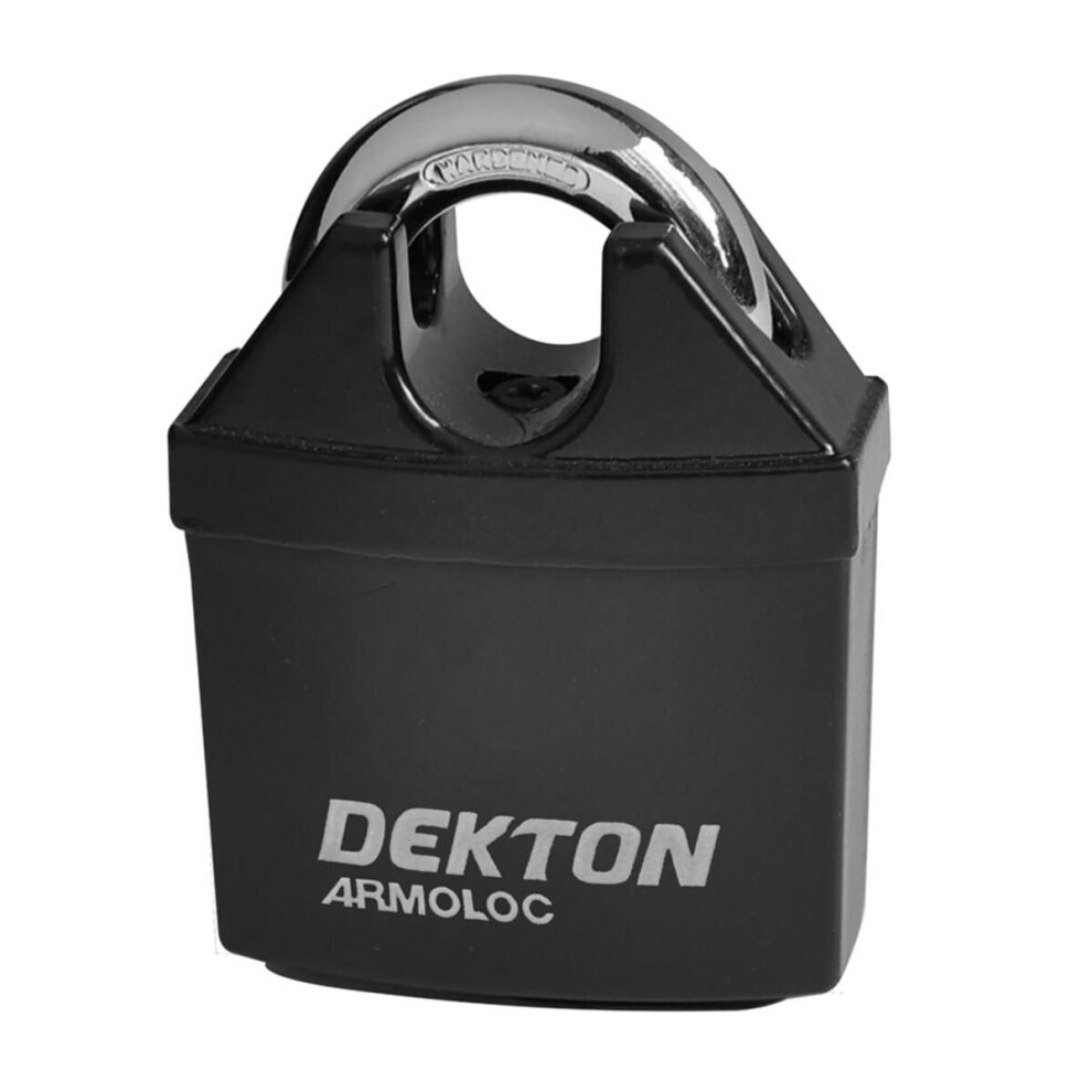(50Mm) Dekton High Security Closed Shackle Padlock Steel Chain Lock 4 Keys 50Mm & 60Mm 5055441442396