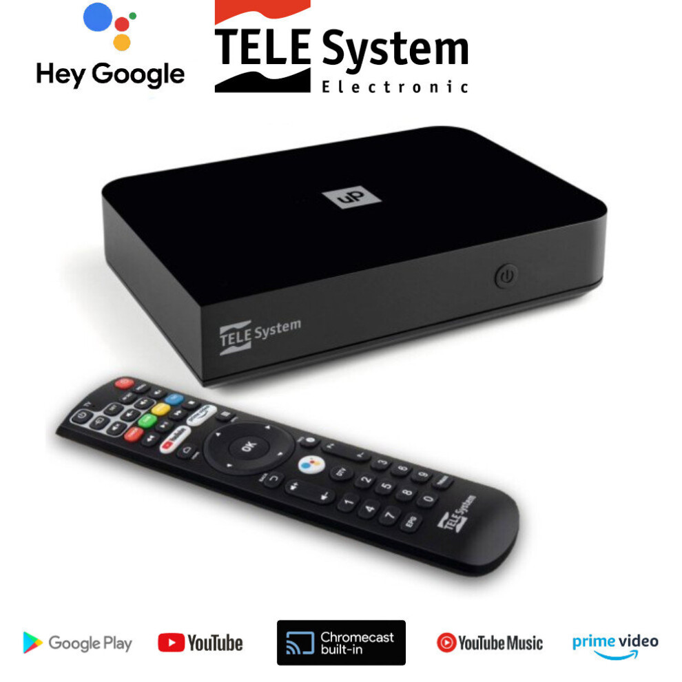 Smart Box Android Tv Telesystem Up T2 4K +Dvb-T2 Tuner Hevc Ultra Hd 3713804162801
