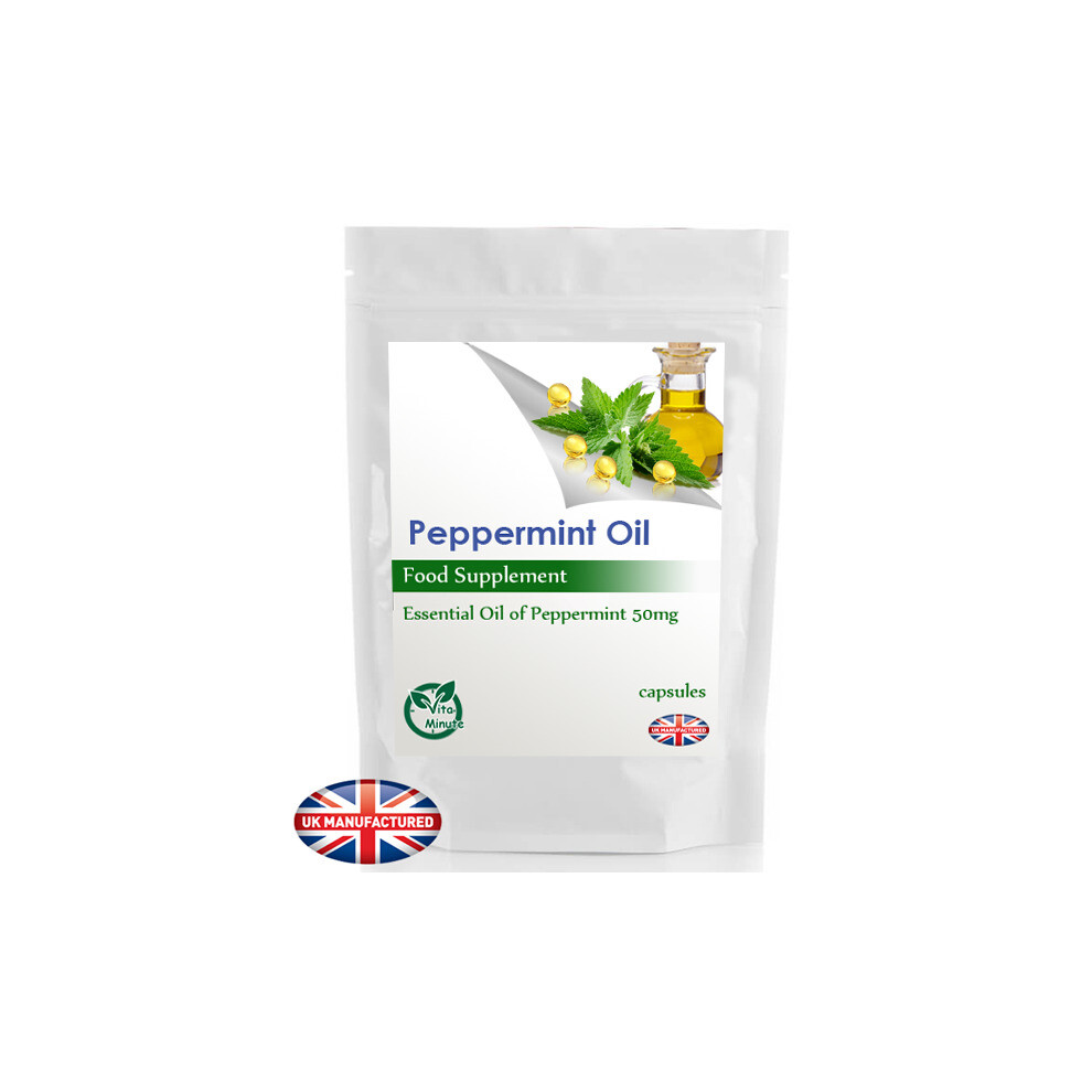 Essential Oil of Peppermint 50mg - 30 Capsules - UK