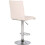 Evre (Without Arms, White) Evre Cuban Bar Stool Adjustable With 360 Swivel 4