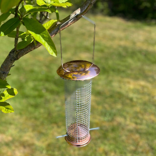 Selections Copper Style Hanging Bird Nut Feeder 2