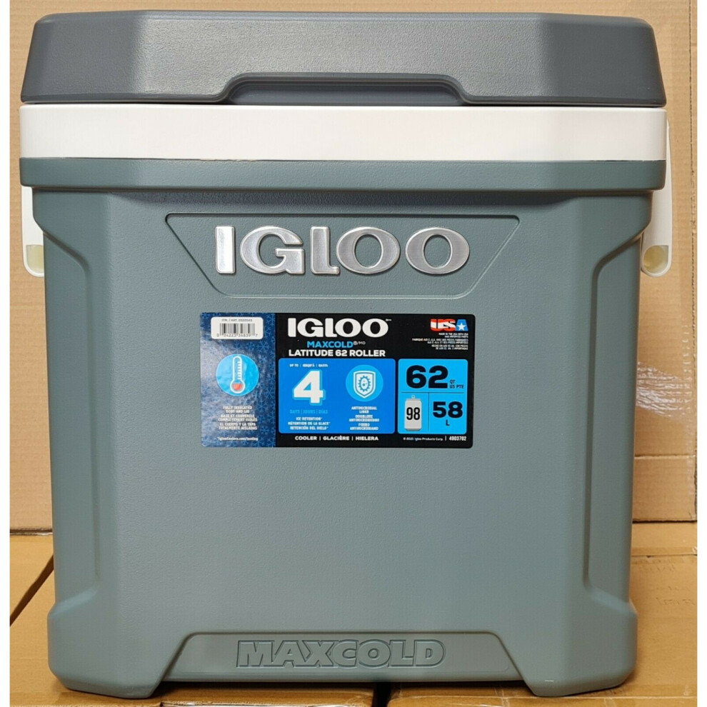Igloo Maxcold Latitude 58 Litre (62 US QT) Rolling Cool Box