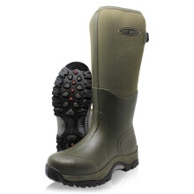 (UK 9 EU43, Green) Dirt Boot Neoprene Wellington Muck Boots Pro Sport Wide Calf Adjustable Gusset Wellies