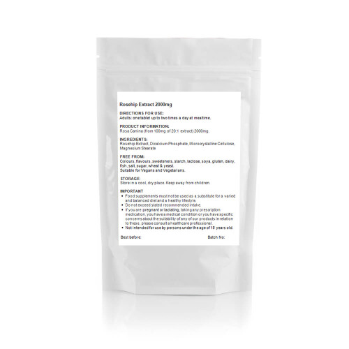 Rosehip 2000mg Extract (30 Tablets) Cholesterol Heart Kidney Joints UK 1