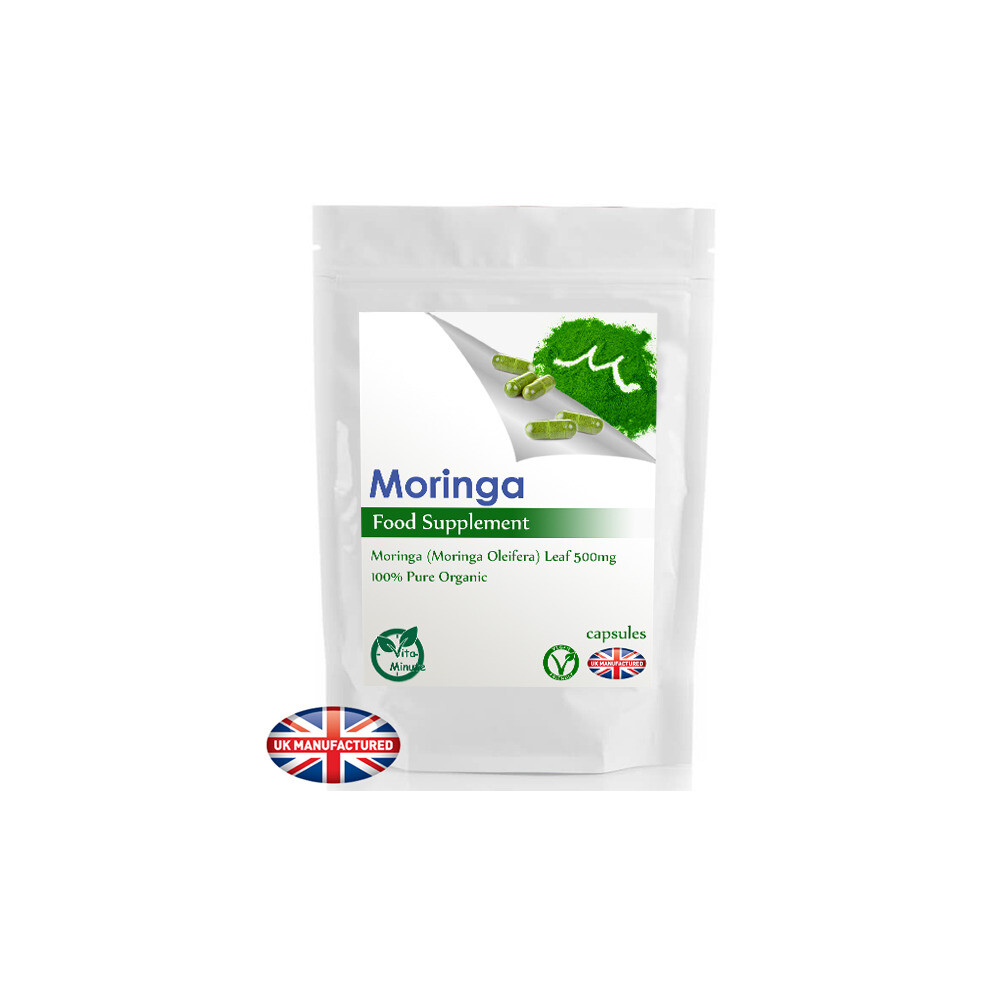 Vitaminute Pure Moringa Oleifera Powder 500Mg (30 Capsules) 100% Raw | Uk (V)