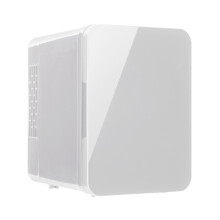 (White) 4 Litre Mini Travel Fridge Cooler Car Caravan & Home AC Adaptor Room Desk Makeup