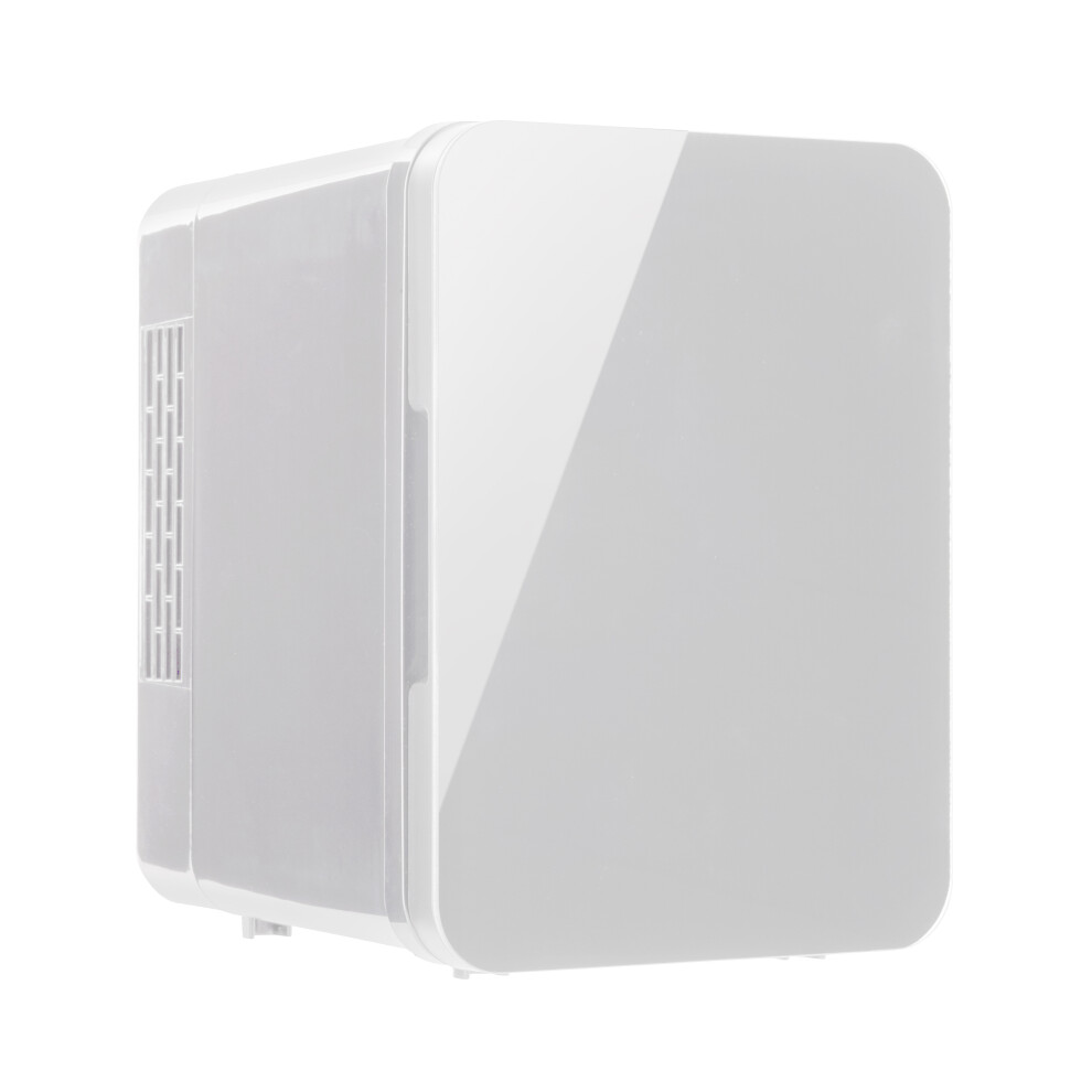 (White) 4 Litre Mini Travel Fridge Cooler Car Caravan & Home AC Adaptor Room Desk Makeup