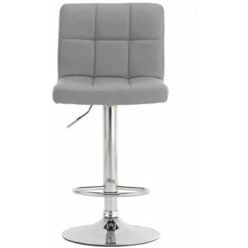 Evre (Without Arms, Grey) Evre Cuban Bar Stool Adjustable With 360 Swivel