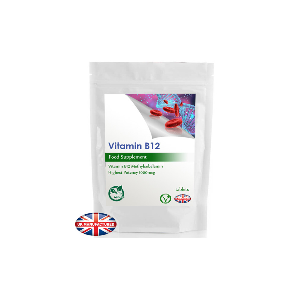 Vitamin B12 1000mg - 30 Tablets (V) Fight Tiredness Fatigue, UK
