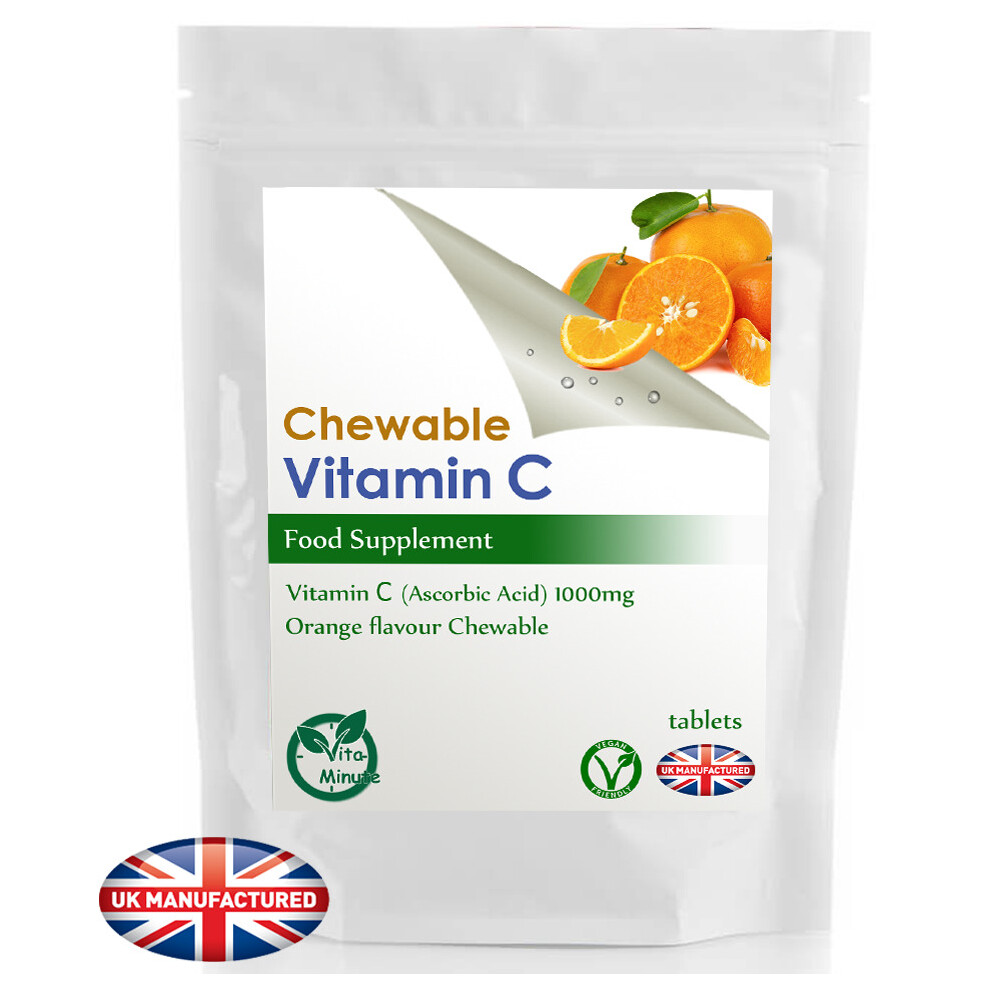 Vitaminute Orange Vitamin C 1000Mg (30 Tablets) Flavour, Chewable, Uk (V)