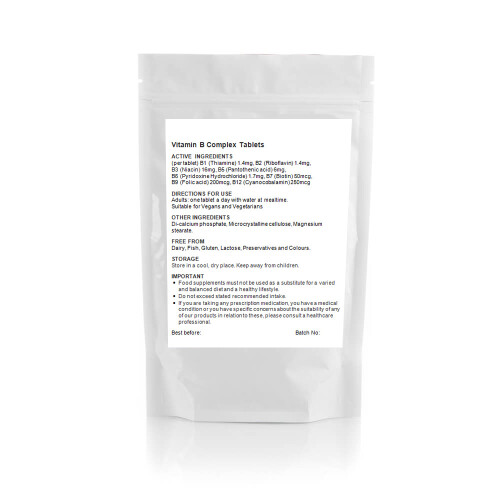 Vitamin B Complex - 30 Tablets (V) All Eight Essential B Vitamins, UK 1
