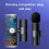 Wireless Lavalier Microphone Vlog Live Stream Mic For iPhone 13 12 11 6