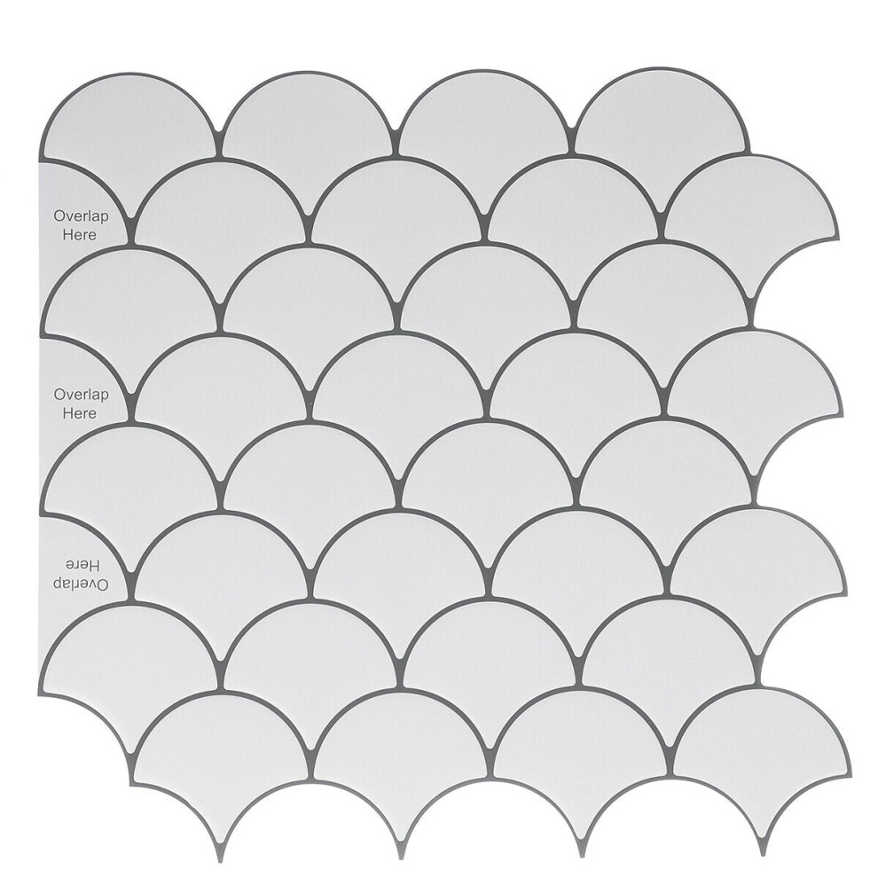 12x12" Tile Stickers Stick On Bathroom Kitchen Home Wall Decals Self-adhesive 3D