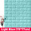 (Light Blue) 3D DIY Brick Pattern Wallpaper Waterproof Home Living Room Bed Kitchen 7