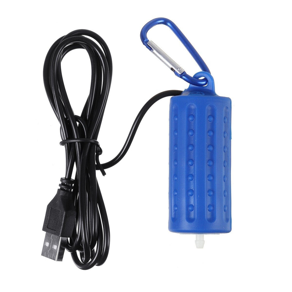 (Blue) Aquarium Fish Tank POxygen Air Pump Mute Energy Saving Supplies Air Pump Aquarium Aquatic Pet Supplies