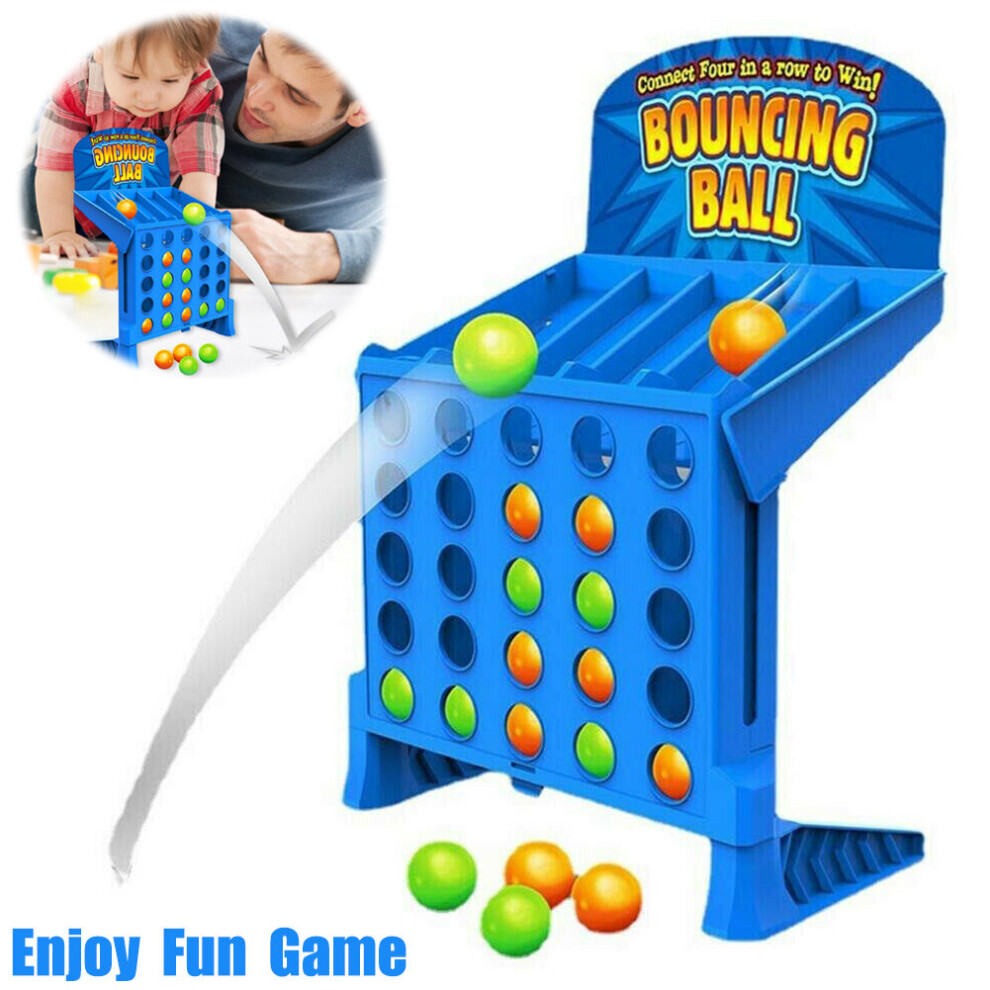 Classic Board Games 4 Shots Game Bounce and Link Ball Game Kids Toy