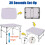 2ft Camping Table Small Folding Tables Outdoor Picnic Table Portable Party Table 3