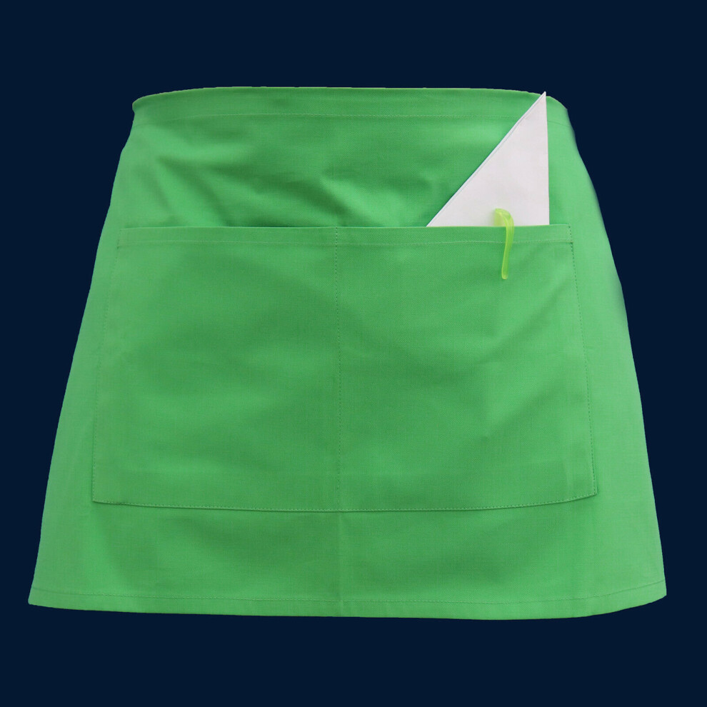 (Light Green) Waist Apron Bar Waitress Cafe Pub Restaurant Apron