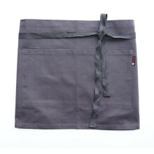 (Dark Ash) Waist Apron Bar Waitress Cafe Pub Restaurant Apron