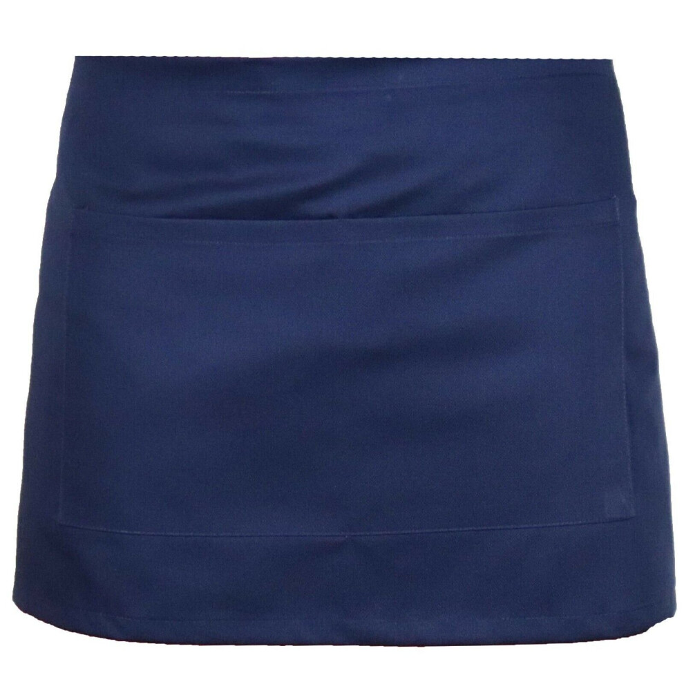 (Navy) Waist Apron Bar Waitress Cafe Pub Restaurant Apron