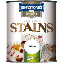 Johnstones Paint Stain Block Paint 750ml - Seals & Obliterates Stains, Prevents Reappearance (Code 307957)