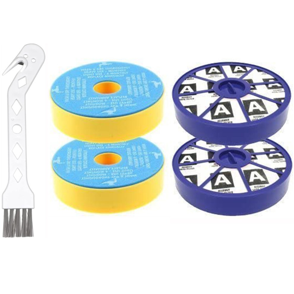 Spares2go Dc19 Dc29 Filter Kit For Dyson Vacuum 4 Filters Pre & Post Motor Hepa
