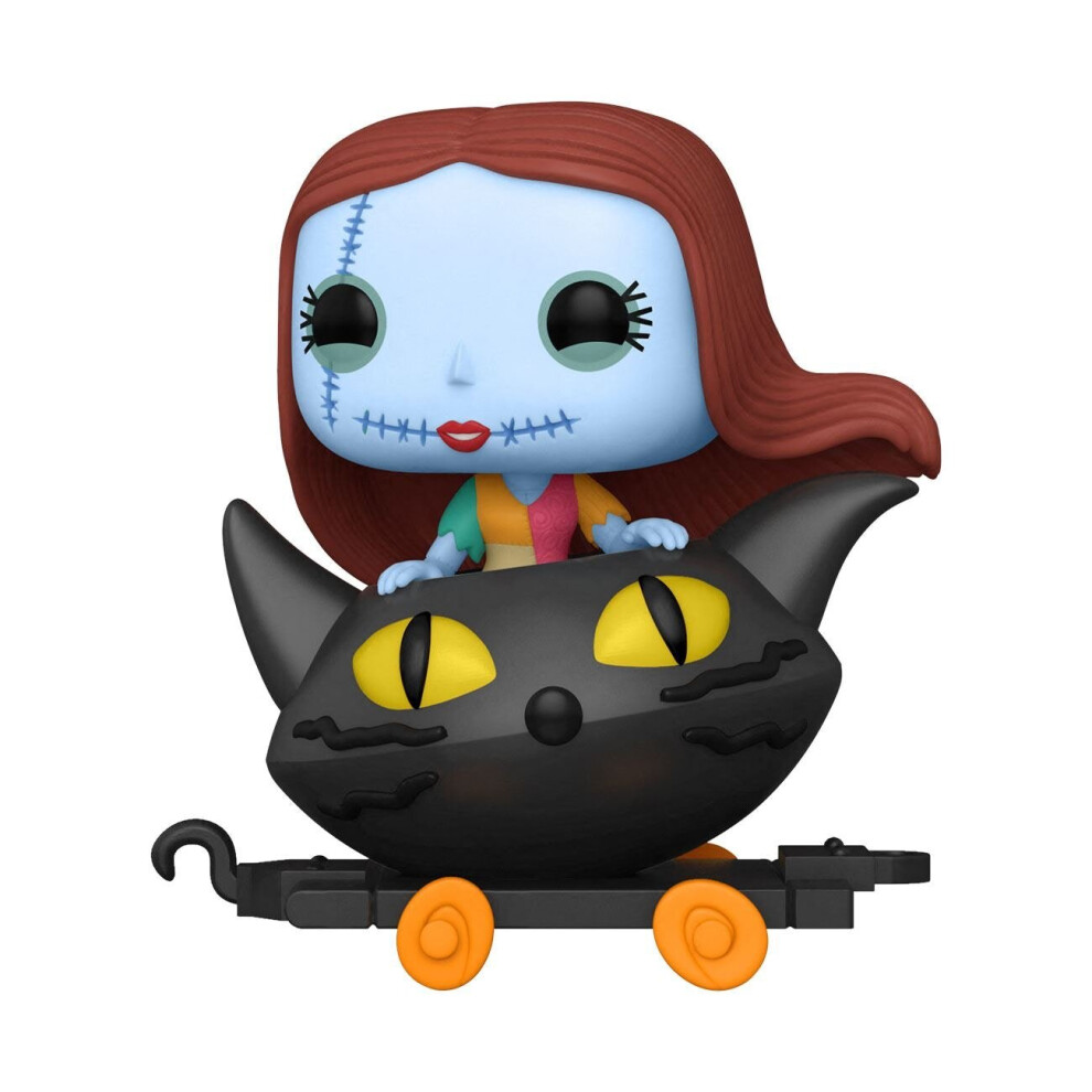 Nightmare before Christmas POP! Disney Train Cart Vinyl Figure Sally in Cat Cart 9 cm