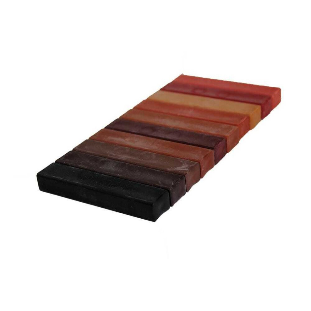 (974 - Dark Wood Shades) Konig Hard Wax Furniture Repair Filler Sticks Set 8904384286062