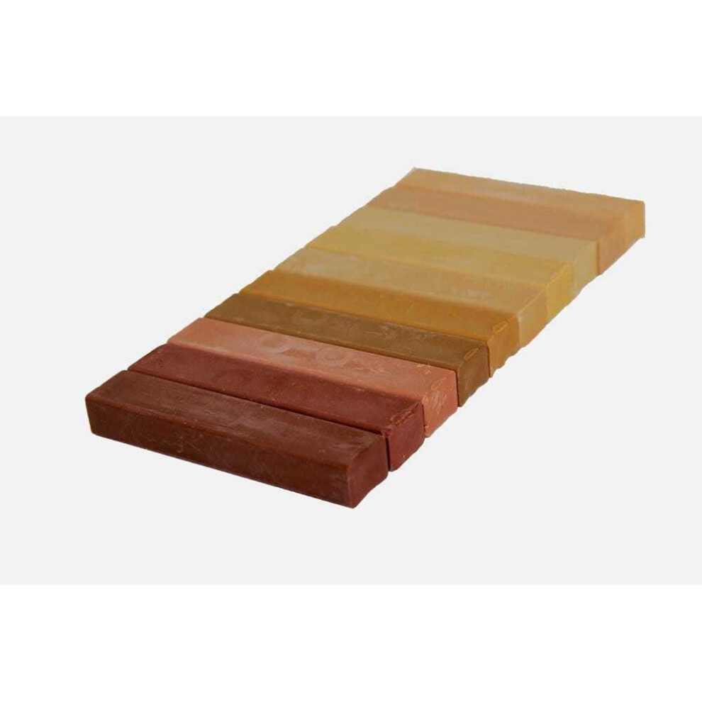 (973 - Medium Wood Shades) Konig Hard Wax Furniture Repair Filler Sticks Set 8904384286055