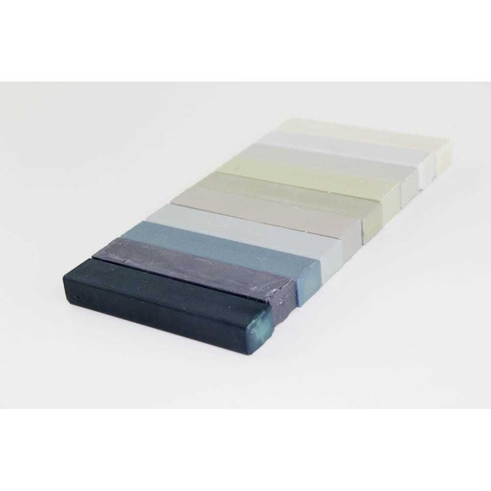 (171 - Mixed Ral Greys) Konig Hard Wax Furniture Repair Filler Sticks Set 8904384286031