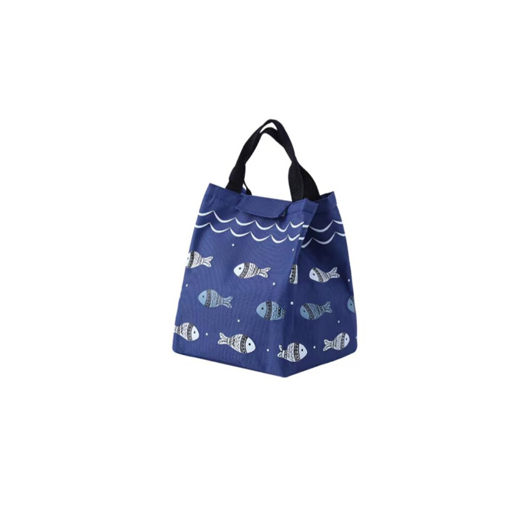 (Blue) Fish Style Insulated Lunch Bag