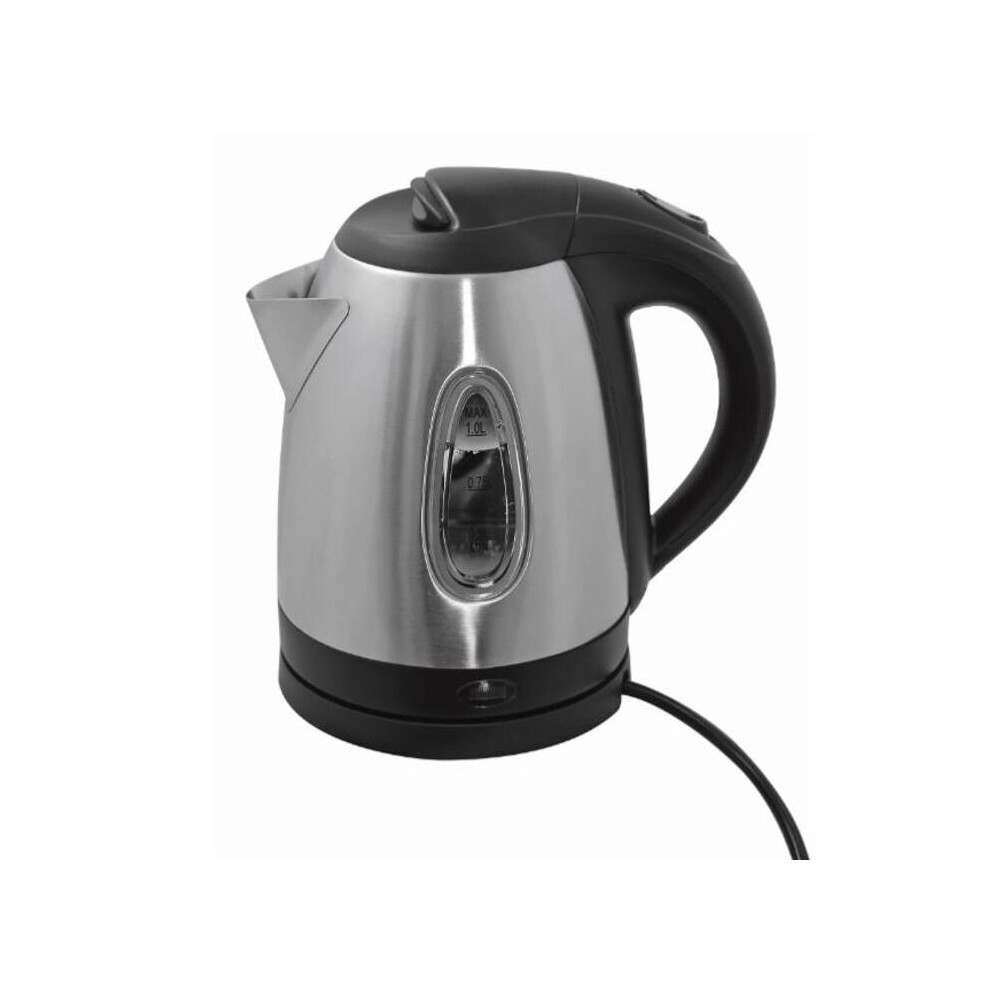 Low Wattage Electric Camping Kettle | 1 L | Brushed Stainless Steel