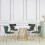 100cm Marble Dining Table With Golden Chrome Leg Special Offer 4