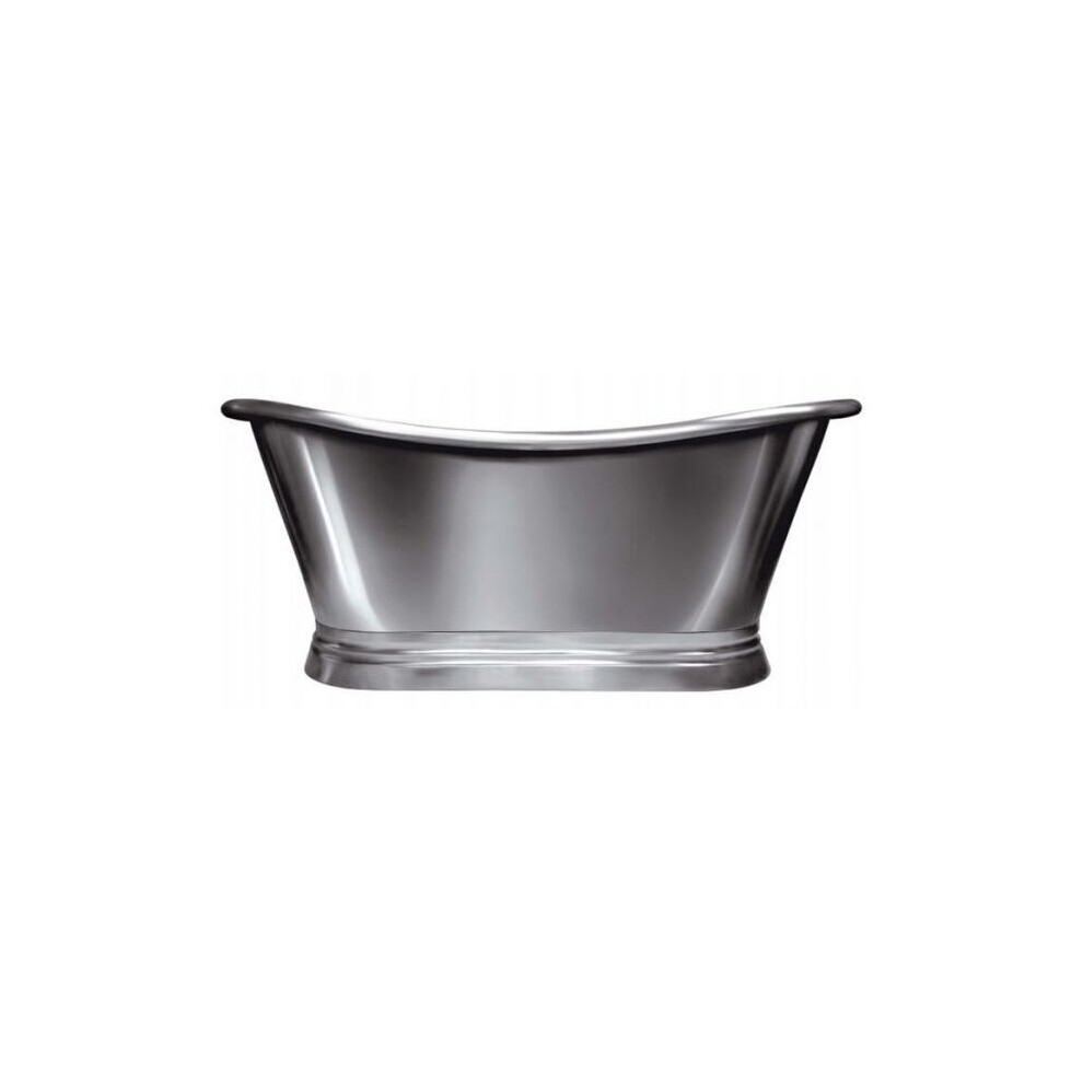 Bc Designs Oval Double Ended Freestanding Boat Bath - 1700Mm X 725Mm - Nickel - Bac020 5056462605968