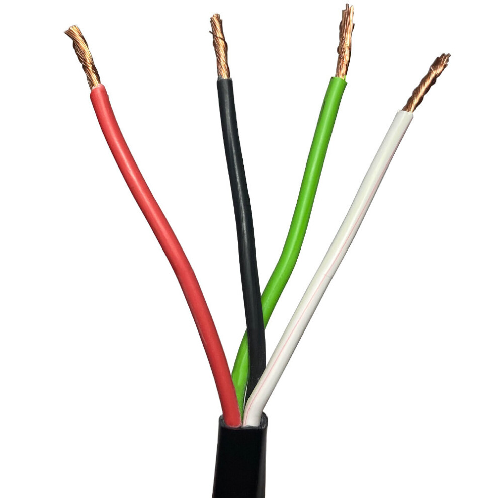25m Outdoor Rated 4 Core Speaker Cable 1.5mm OXYGEN FREE COPPER (OFC)