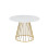 100cm Marble Dining Table With Golden Chrome Leg Special Offer 5