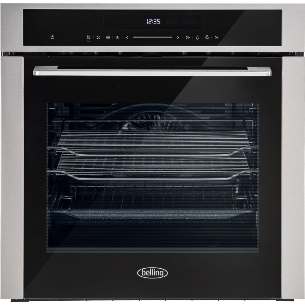 Belling BEL BI603MFPY STA Built In Electric Single Oven - Stainless Steel