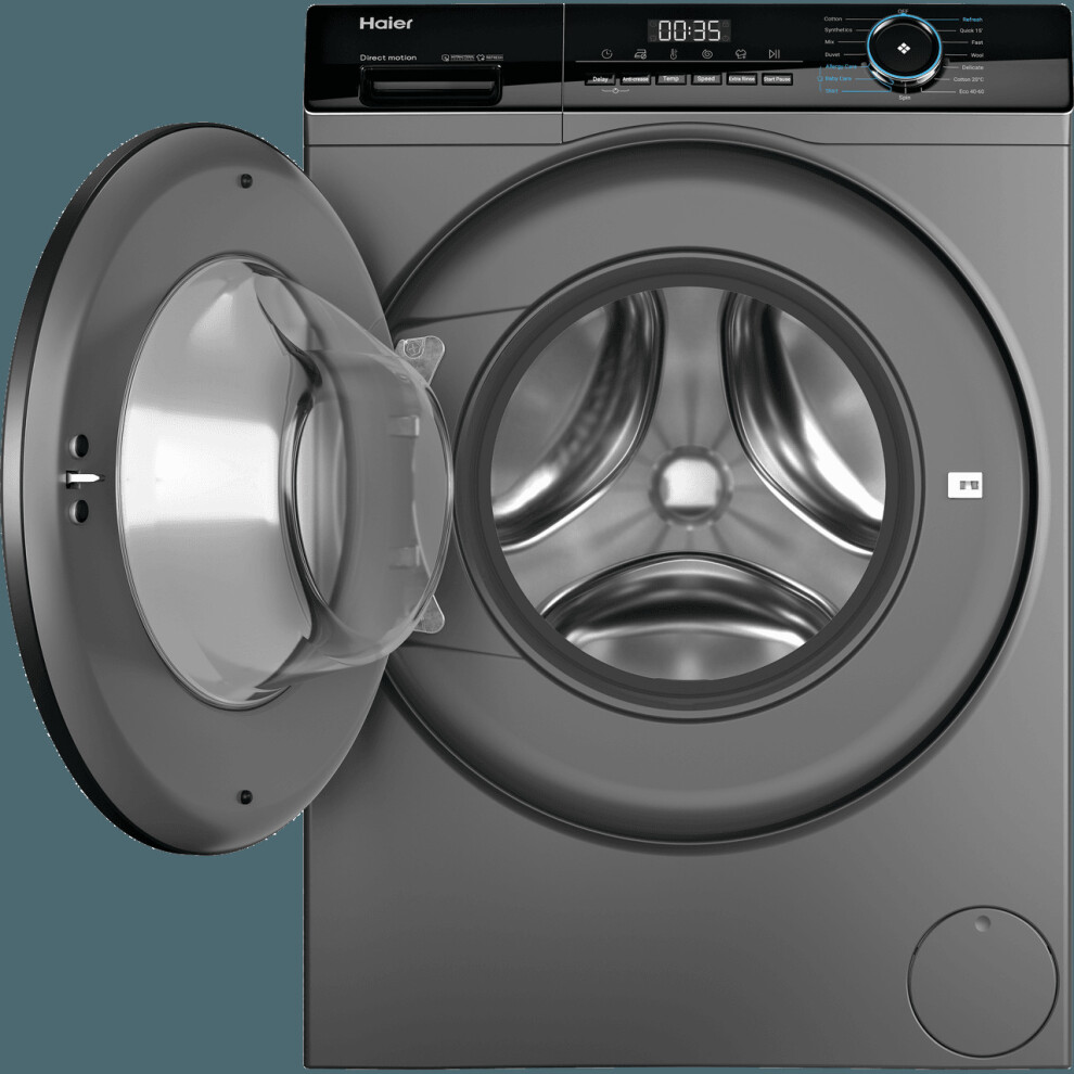 Haier i-Pro Series 3 HW90-B14939S 9Kg Washing Machine with 1400 rpm - Anthracite