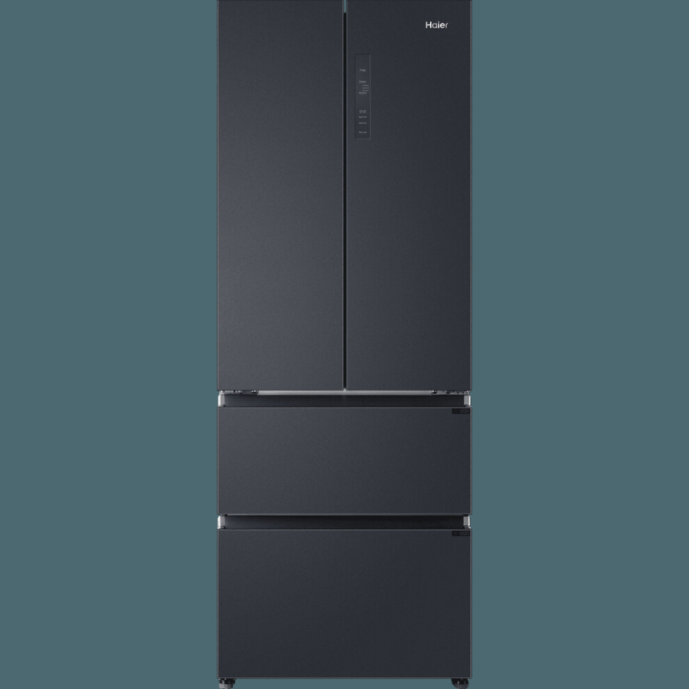 Haier Hfr5719enpb American Fridge Freezer - Slate Black