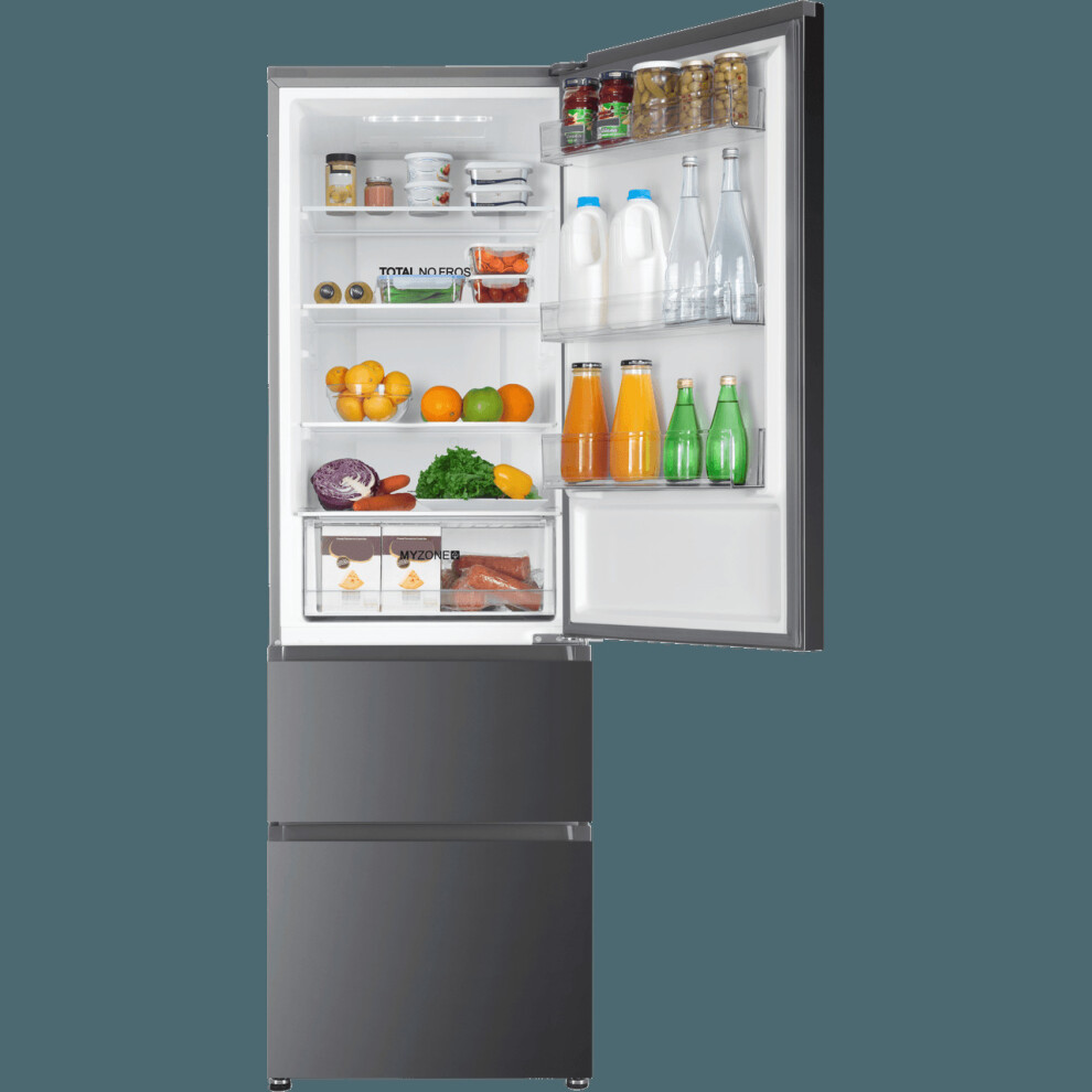 Haier HTR3619ENPB Frost Free Fridge Freezer - Black