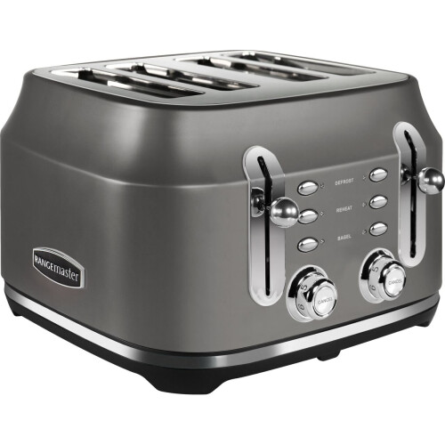Rangemaster Rangemaster RMCL4S201GY 4 Slice Toaster - Silver