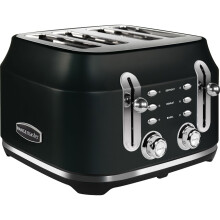 Rangemaster RMCL4S201BK 4 Slice Toaster - Black