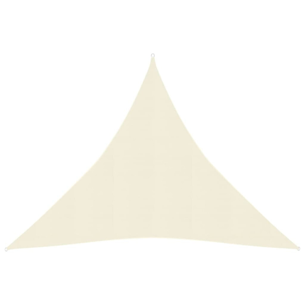 Vidaxl Sunshade Sail 4.5X4.5x4.5 M Hdpe Sunscreen Sail Tarp Shade Canopy Cream