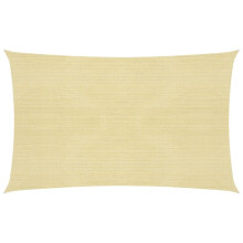 vidaXL Sunshade Sail Beige 2.5x4.5 m HDPE Sunscreen Sail Tarp Shade Canopy