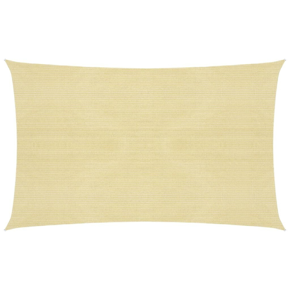 Vidaxl Sunshade Sail 2.5X4.5 M Hdpe Sunscreen Sail Tarp Shade Canopy Beige