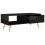 VidaXL vidaXL Coffee Table High Gloss Black Engineered Wood Couch Tea Sofa Table 5
