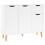 VidaXL vidaXL Sideboard High Gloss White Engineered Wood Cupboard Storage Cabinet 2